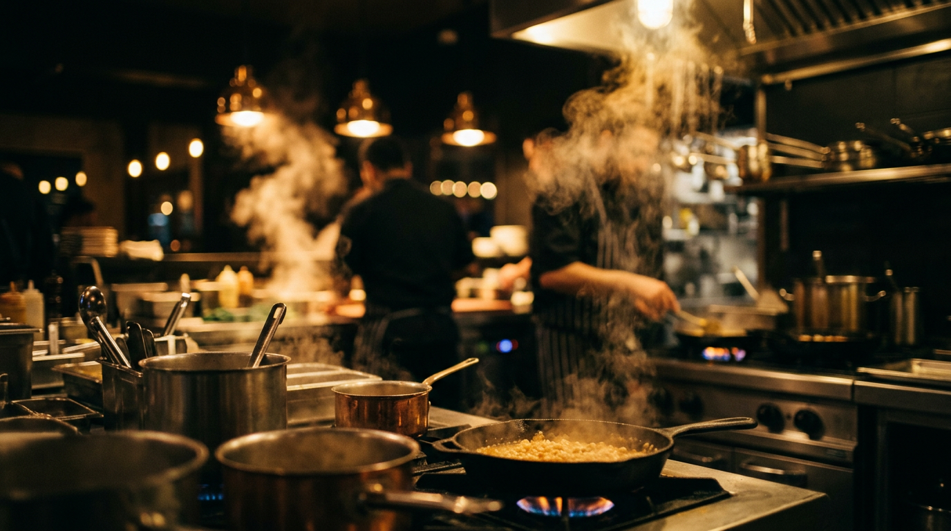 Steaming kitchen